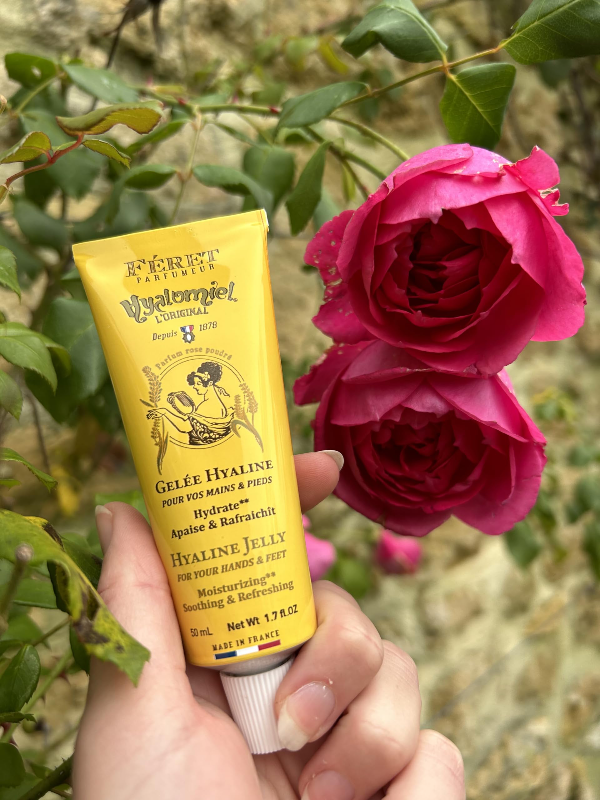 Feret Parfumeur Le Hyalomiel – Ingrédients français, miel biologique pour une hydratation durable.