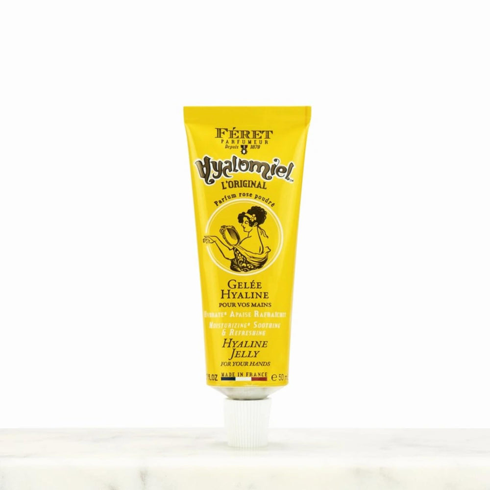 Feret Parfumeur Le Hyalomiel – Texture gel translucide, pénètre rapidement pour une sensation fraîche.