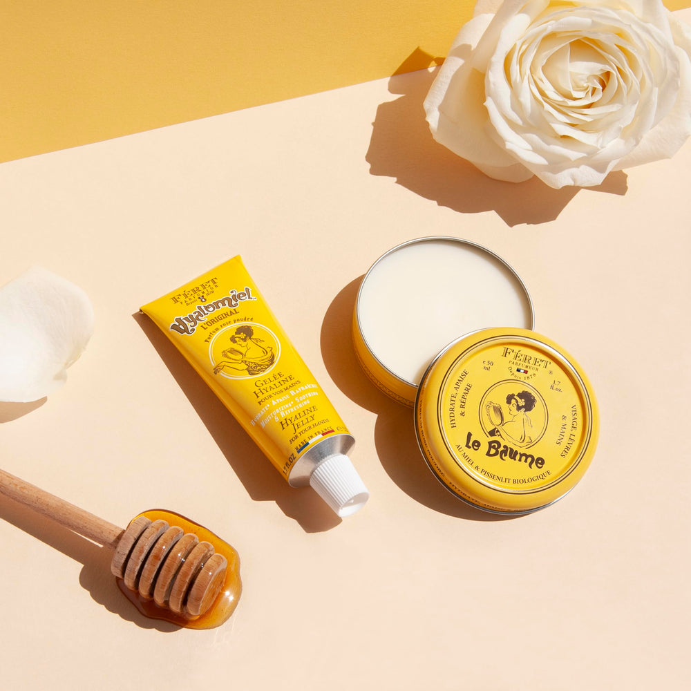 Feret Parfumeur Le Hyalomiel – Tube compact idéal pour sac à main et trousse de toilette.