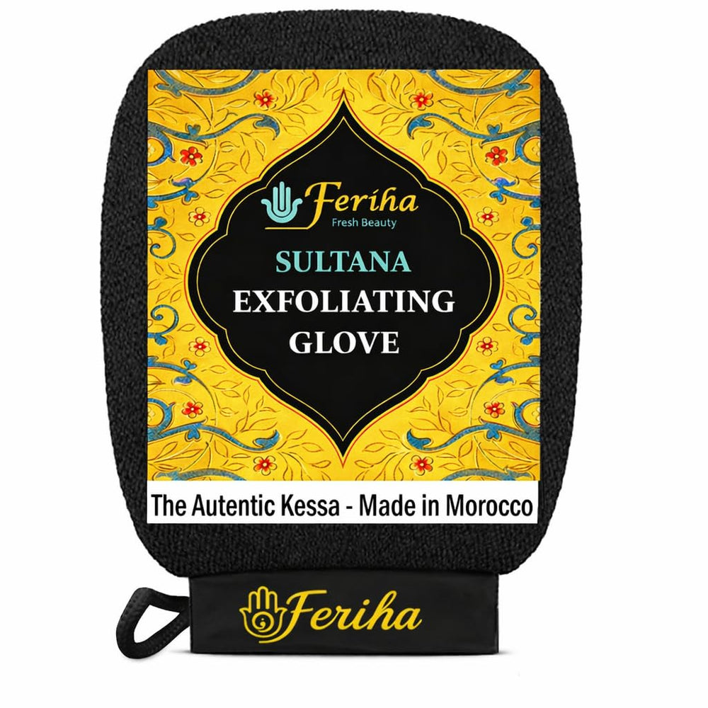 Le gant Sultana Feriha pour un gommage profond et peau lisse.