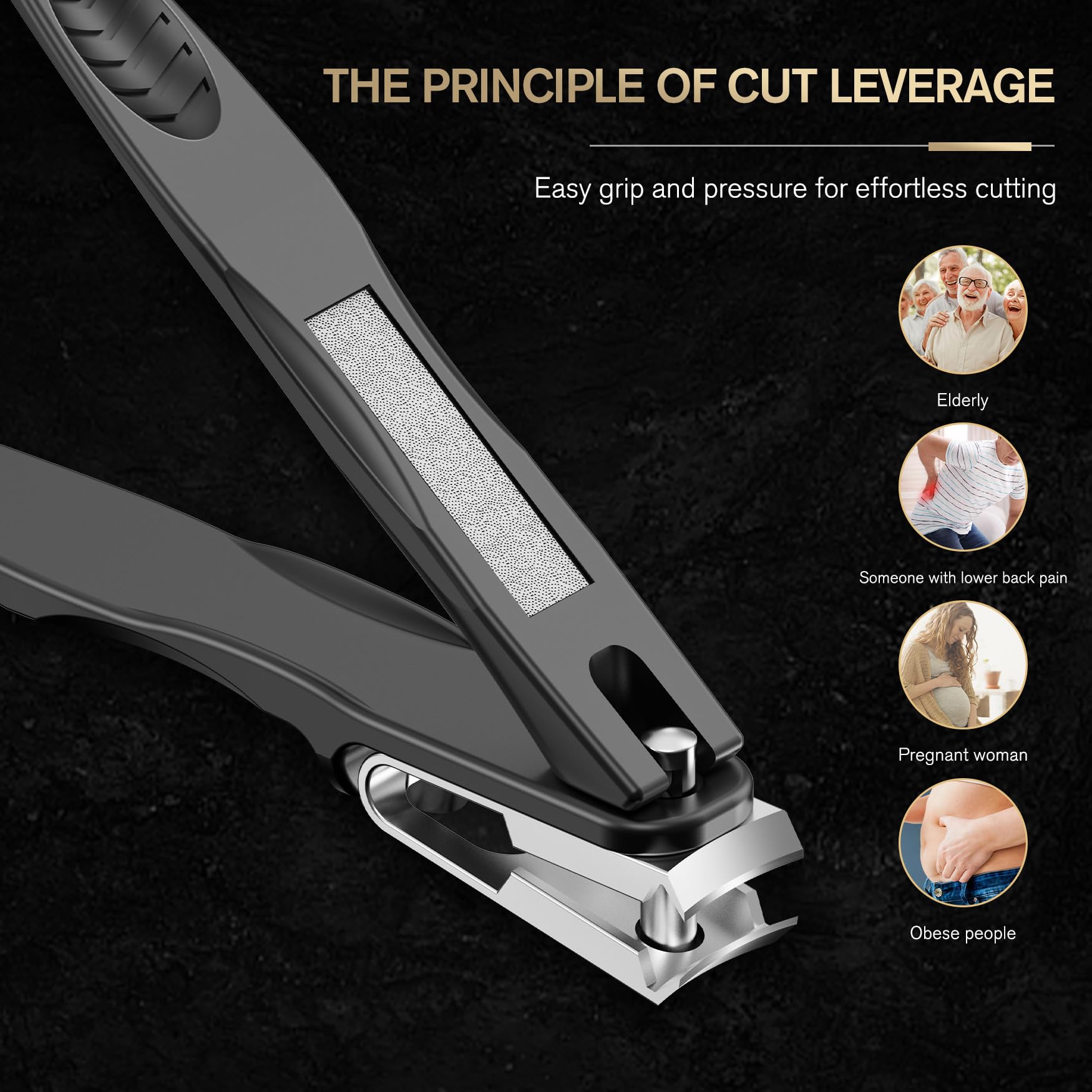 Coupe-ongles épais FERYES adaptée à ongles difficiles