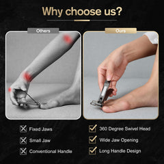 Coupe-ongles FERYES avec poignée longue pour zones difficiles