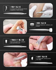 Couteau plat FERYES pour tailler et façonner les ongles.