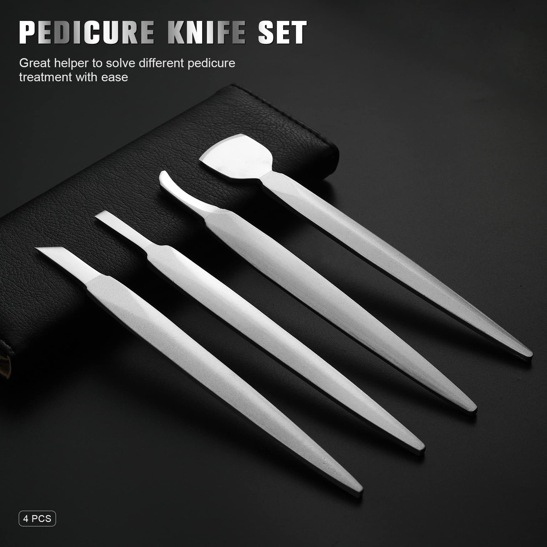 FERYES couteau pédicure lame incurvée, précision ciblée pour ongles.
