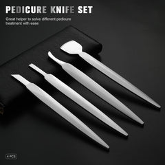 FERYES couteau pédicure lame incurvée, précision ciblée pour ongles.