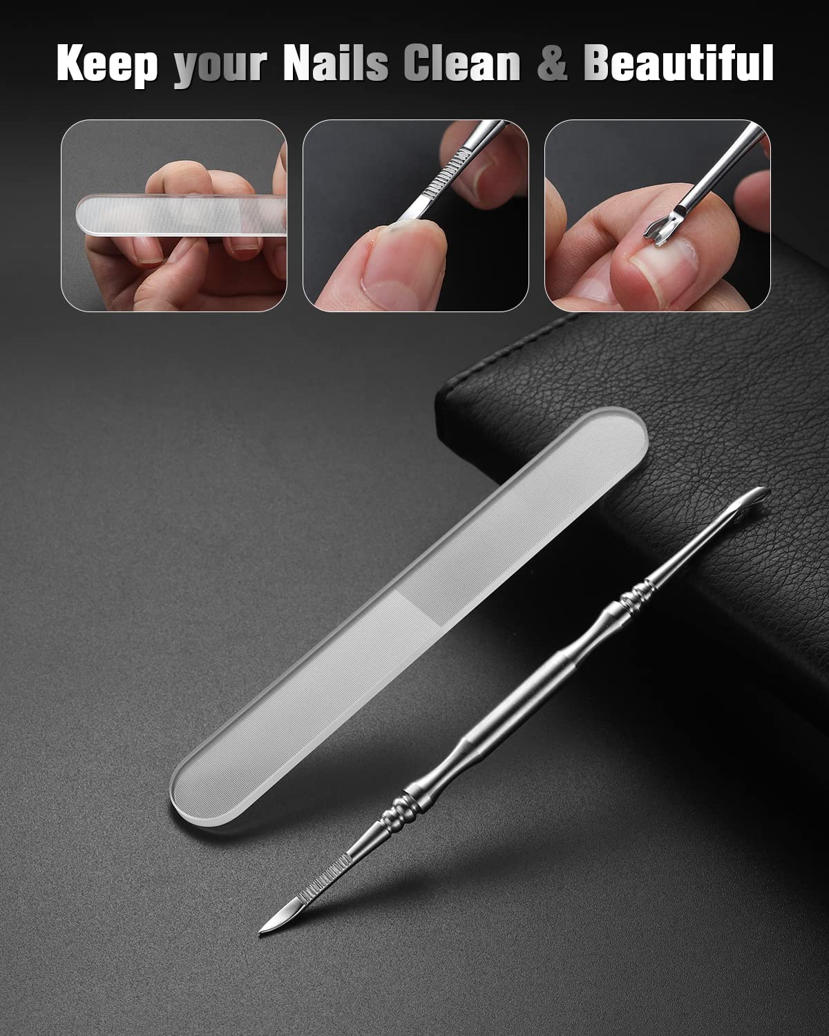 Lifteur d’ongles FERYES pour soulever délicatement l’ongle.