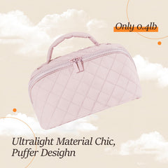 Festivalment pochette étanche en cuir PU protège vos cosmétiques en voyage.