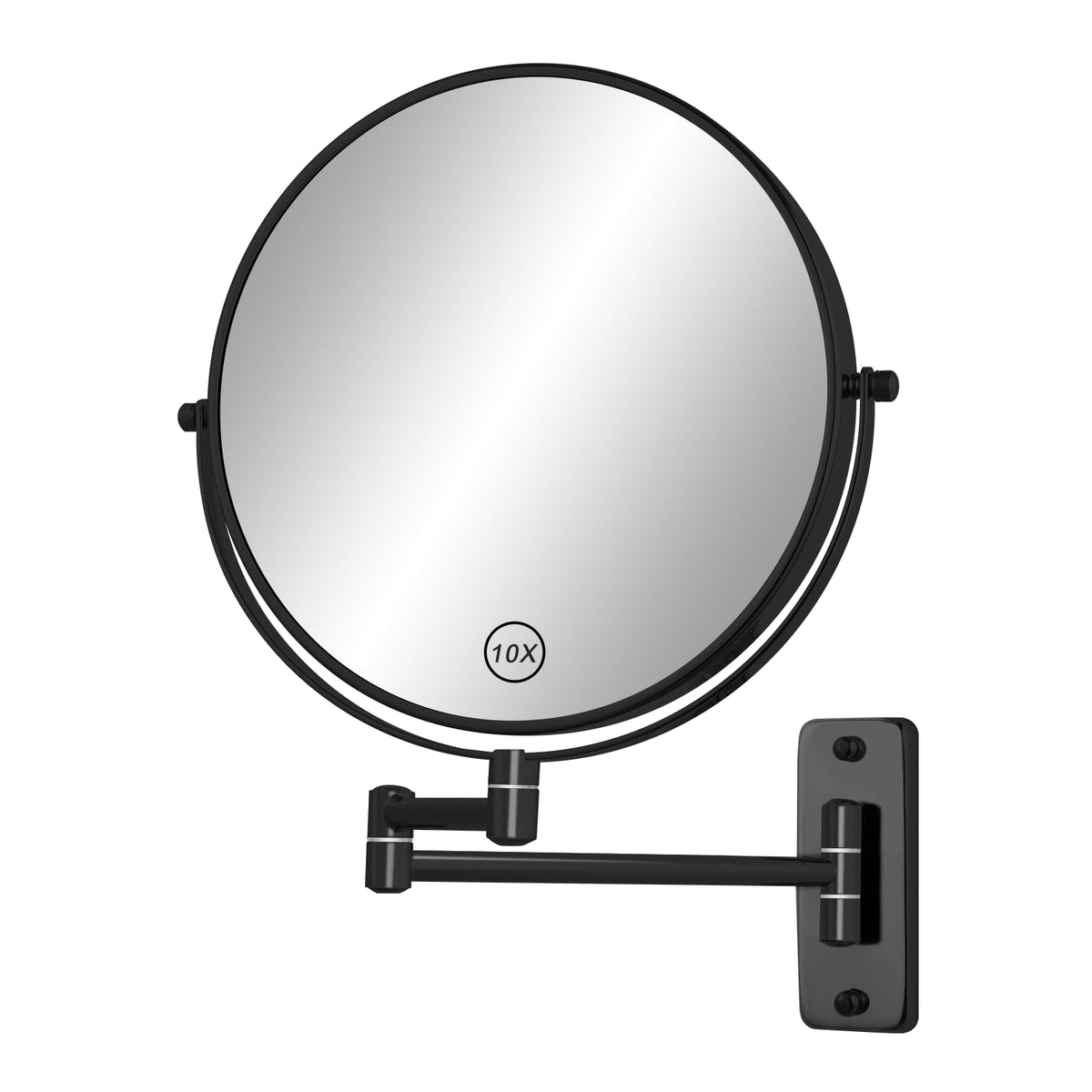 Miroir FFowcye 8 pouces offre vue 1x et 10x pour le maquillage précis.