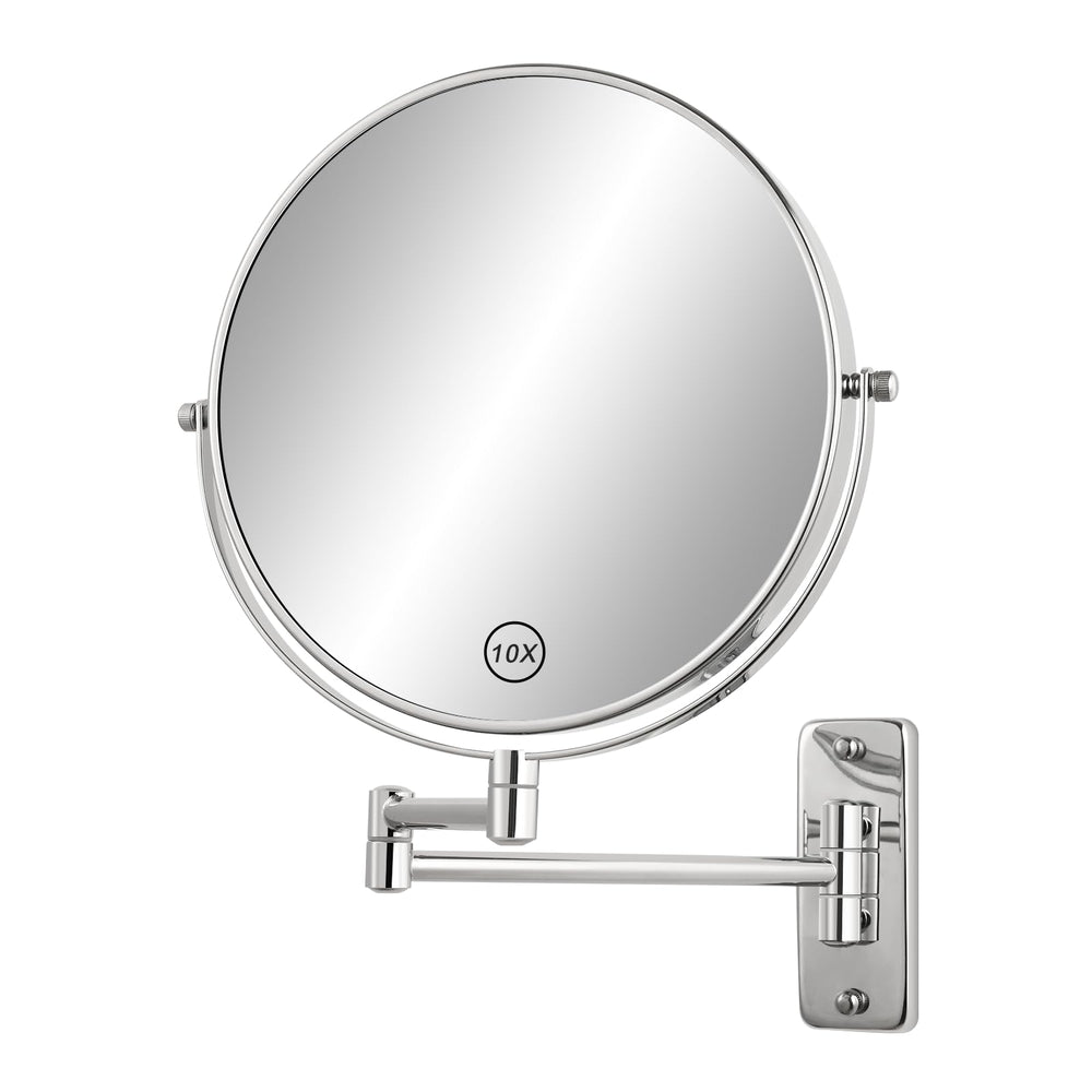Miroir mural FFowcye 8 pouces, 1x/10x, pour maquillage précis et vue globale.