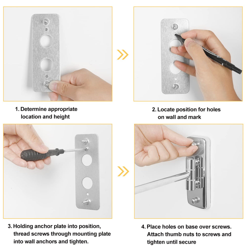 Design chrome du miroir FFowcye s’intègre facilement à votre déco.