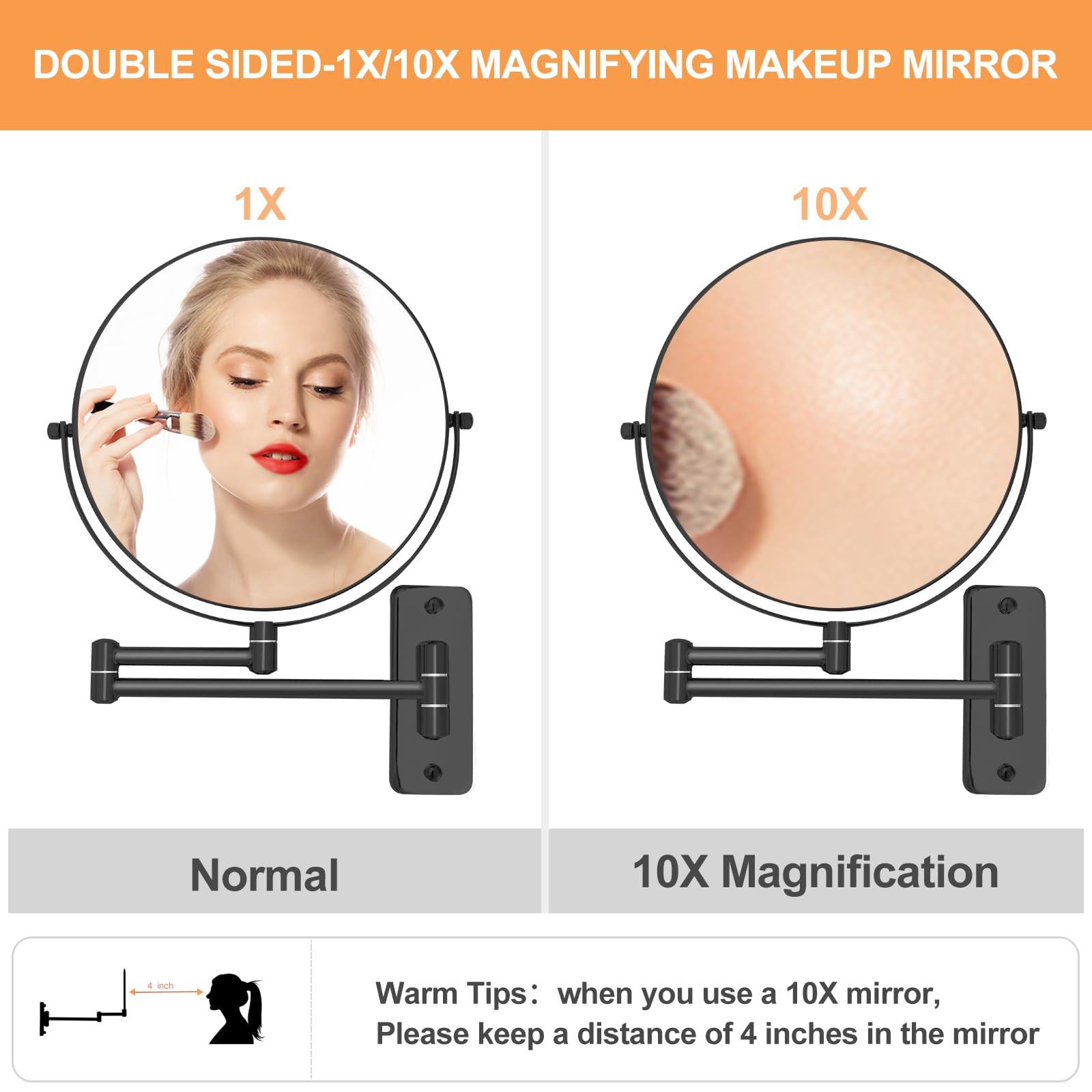 Miroir FFowcye avec rotation à 360° pour ajuster l’angle rapidement.