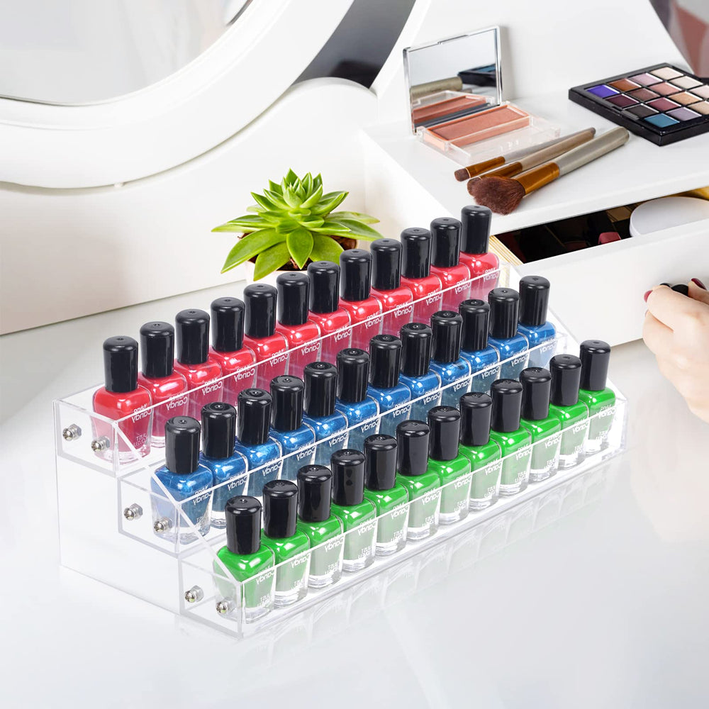 FFowcye présentation bouteilles vernis en acrylique, rangement élégant et pratique.