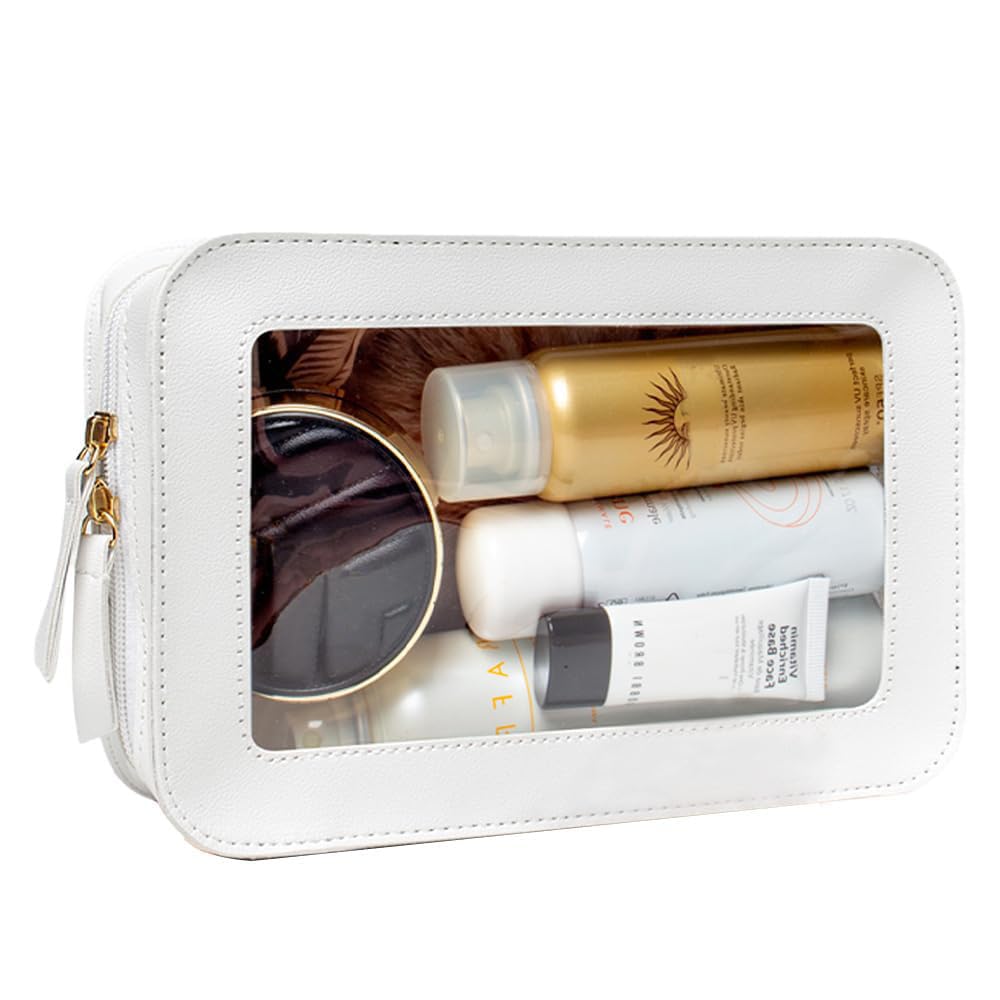 FFpaw trousse maquillage transparente petite, visibilité immédiate pour repérer vos produits.