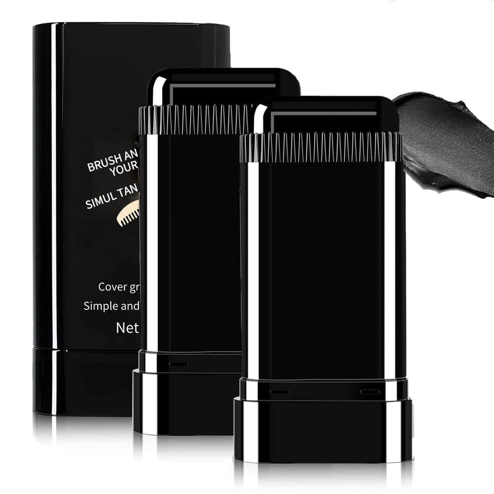 Bâton FHH couleur avec peigne noir compact, application rapide.