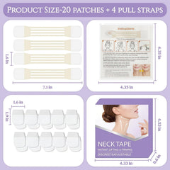 FHH Neck Lift Tape - patchs transparents qui affinent visuellement le contour.