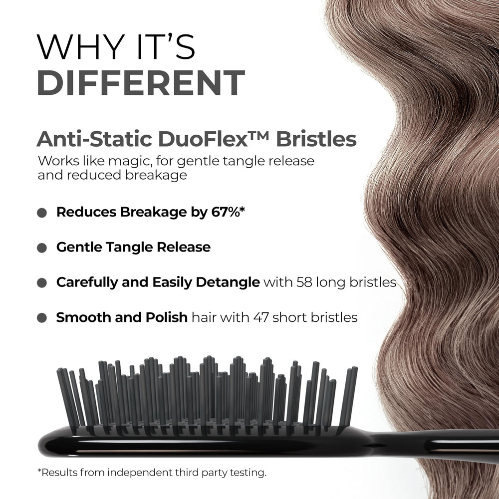 FHI Heat UNbrush, brins DuoFlex anti-statique pour libérer les nœuds.