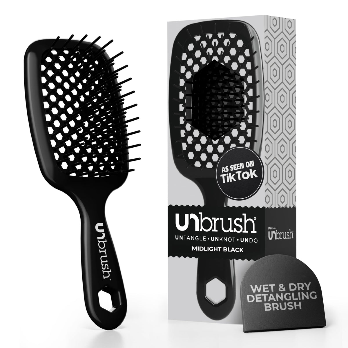 Brosse UNbrush de FHI Heat pour démêlage rapide et sans douleur.