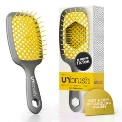 La brosse FHI Heat UNbrush démonte les nœuds en douceur pour tous les types de cheveux.