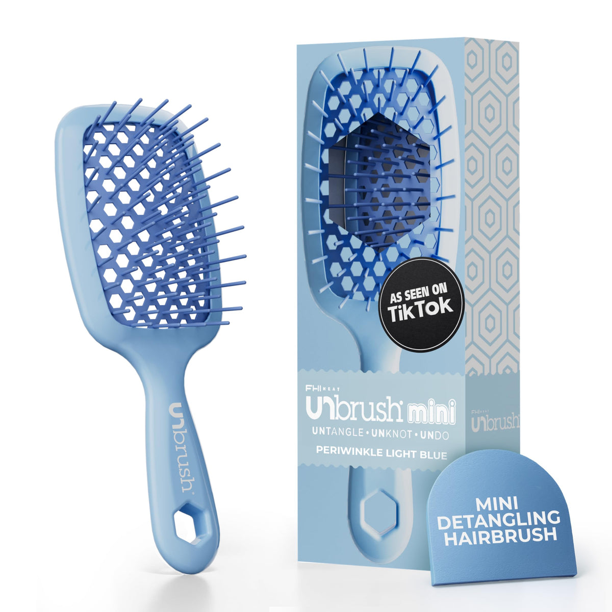 Brosse UNbrush Mini pour détanglage humide ou sec sans douleur par FHI Heat.