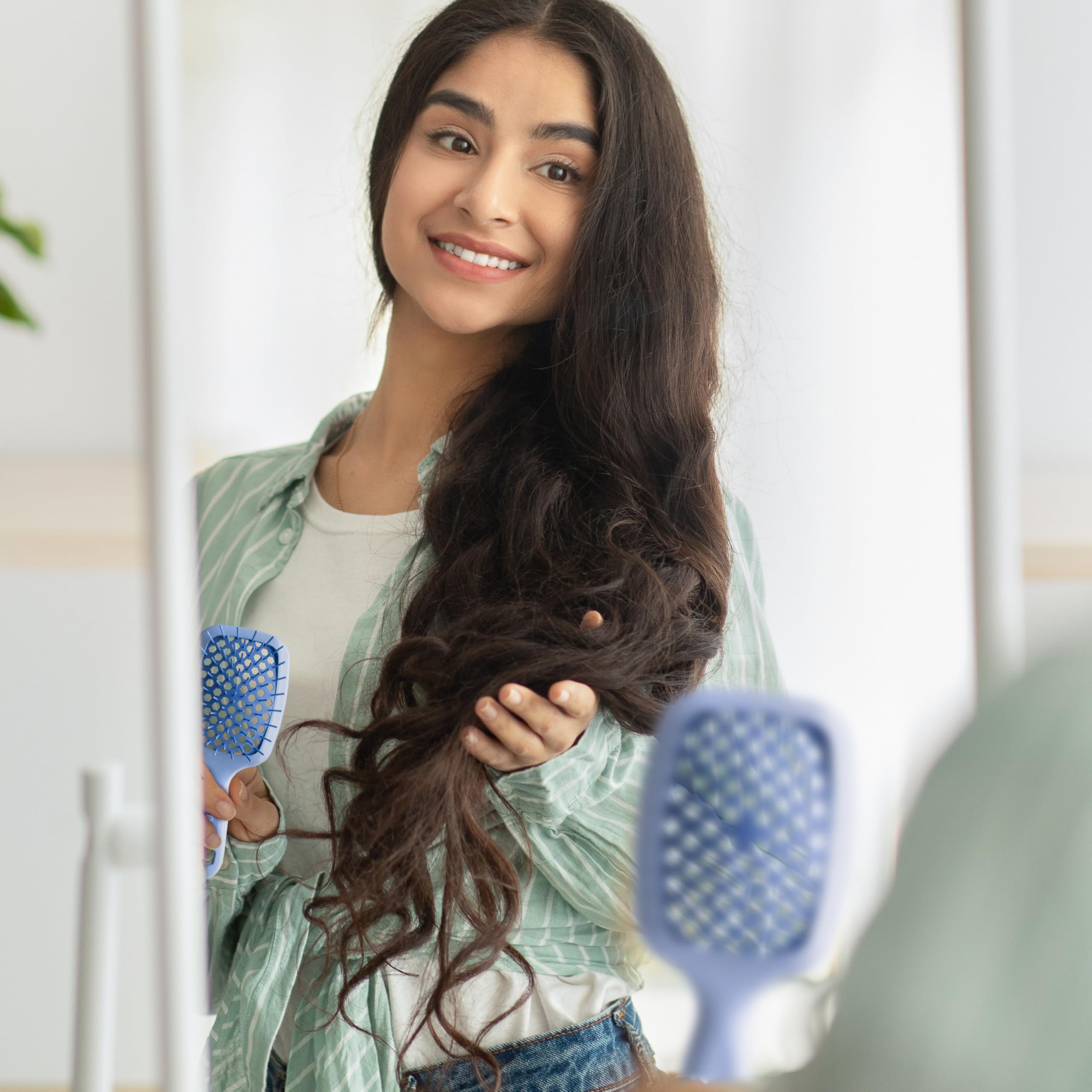 Éclat bleu pervenche apportant une touche chic à la routine.