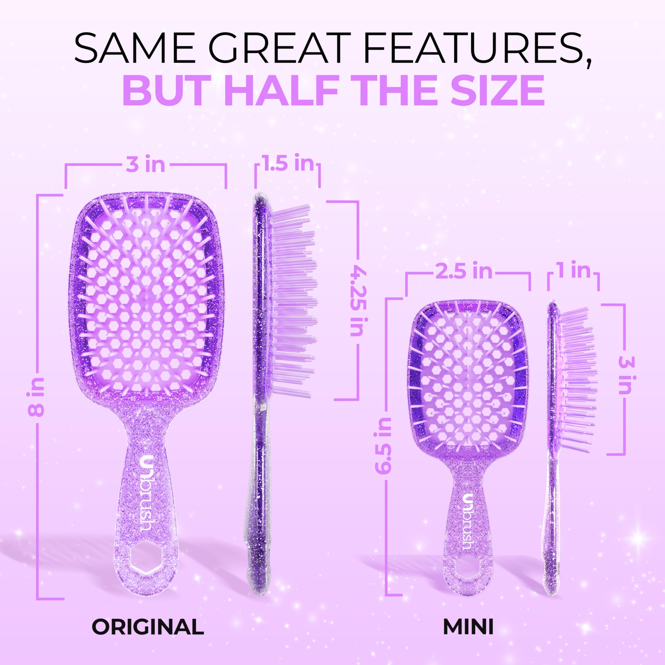 FHI Heat UNBRUSH Mini Utilisation humide et sèche: efficace sur cheveux mouillés et secs.