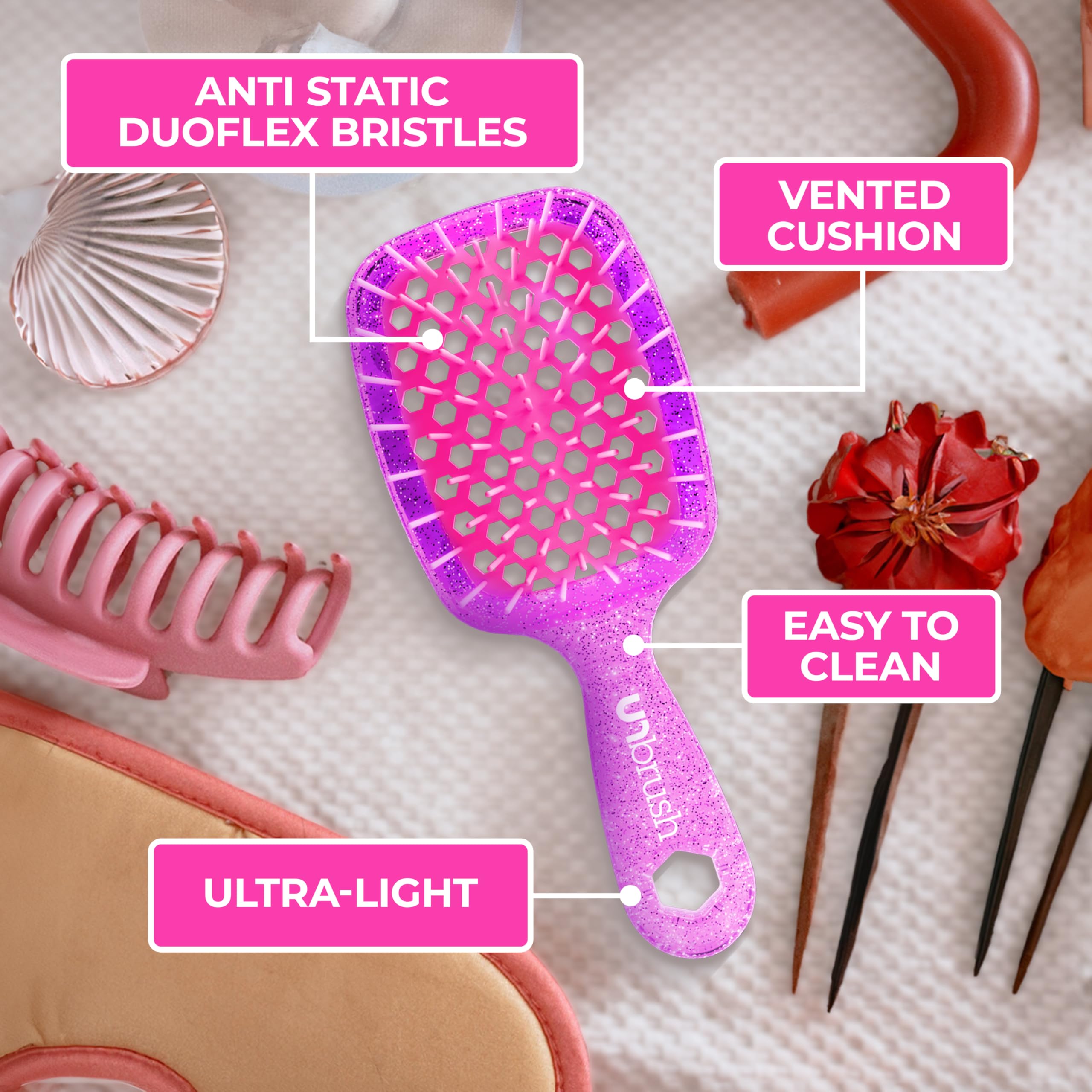 FHI Heat UNbrush Mini: utilisation humide et sec sans douleur