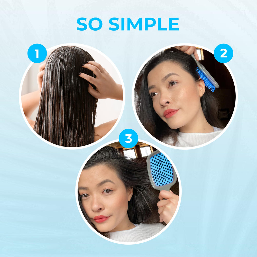 FHI Heat UNbrush, nettoyage facile entre les brins sans résidus.
