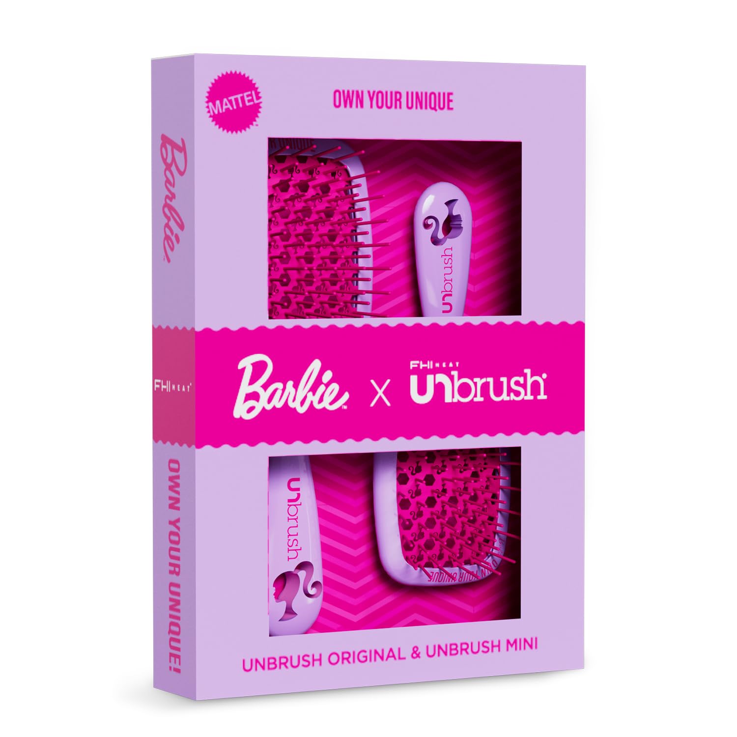 UNbrush Original, poils courts, lissage rapide des mèches Barbie.
