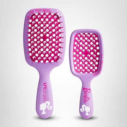 UNbrush poignée ultra légère, maniabilité confortable Barbie.