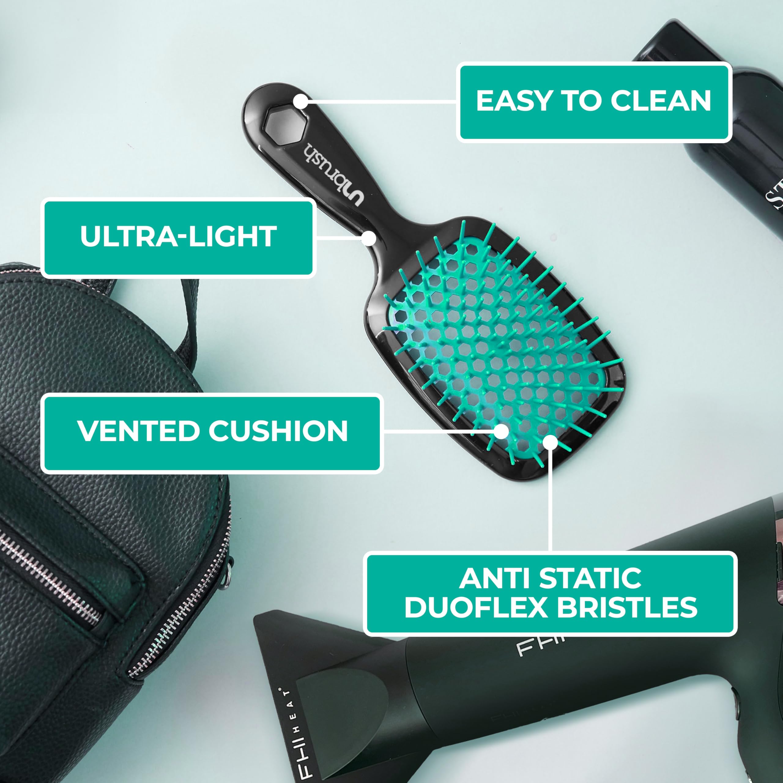 Démêlage rapide avec UNbrush réduisant le temps de brushing