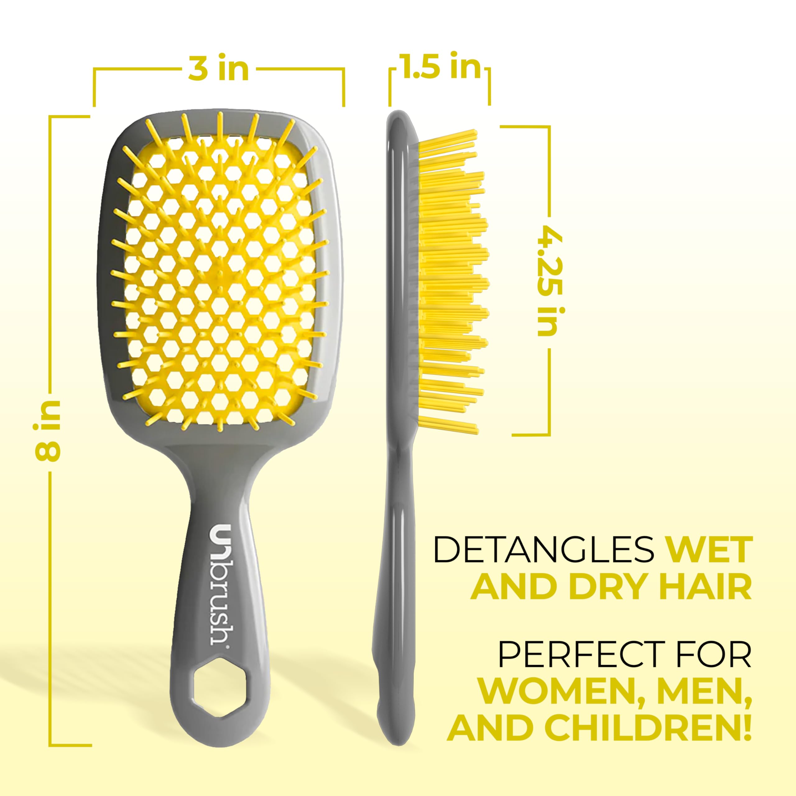 La UNbrush favorise le séchage rapide grâce au design ventilé.