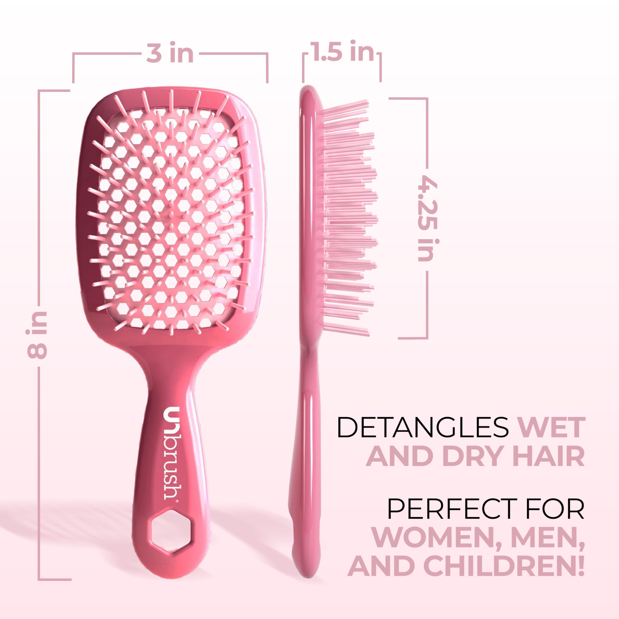 UNbrush FHI Heat avec ventilation arrière favorise un séchage plus rapide.