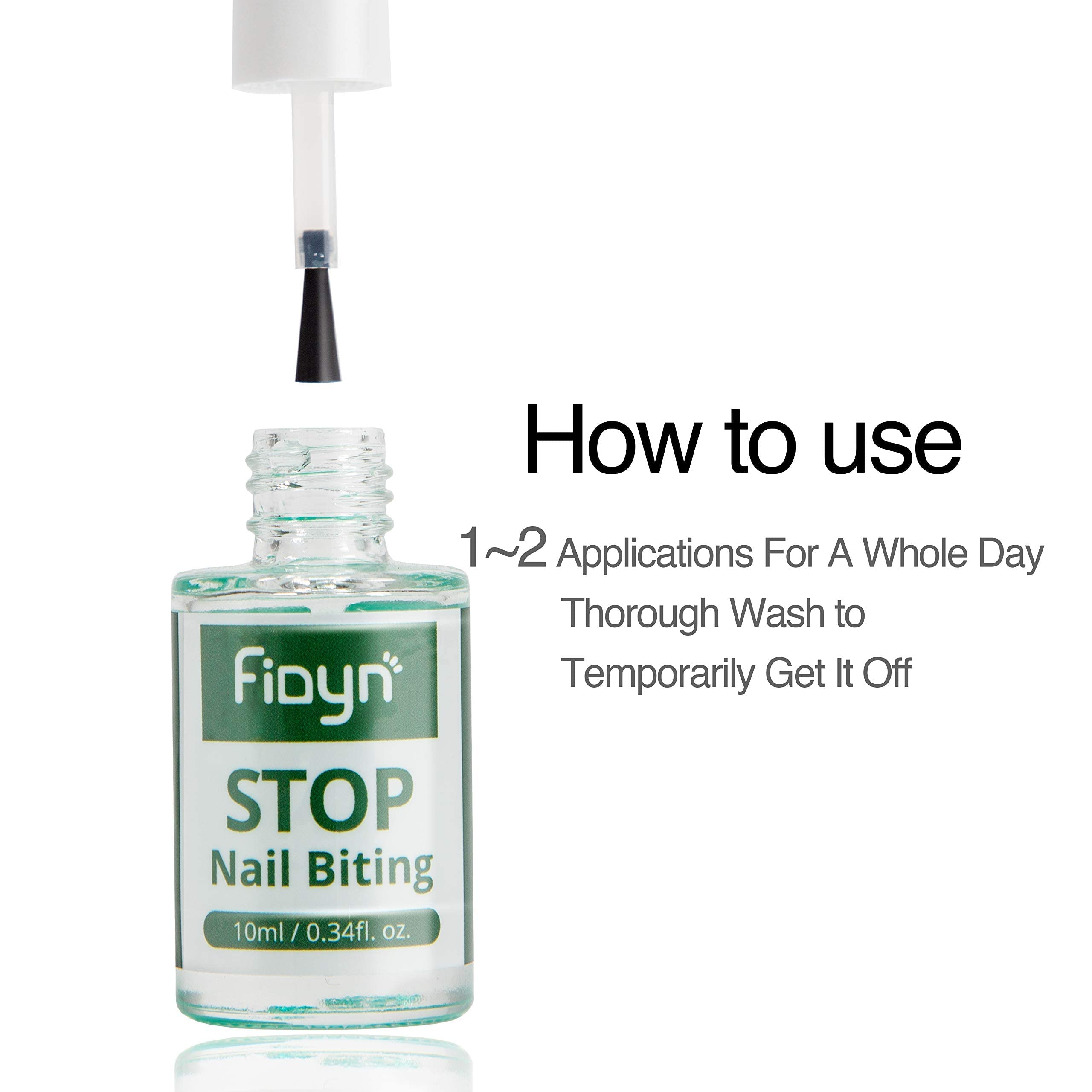Emballage Fidyn vernis anti-mordillage et étiquette claire.