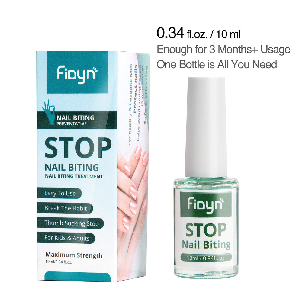 Main utilisant Fidyn pour prévenir le mordillage et la succion des doigts.