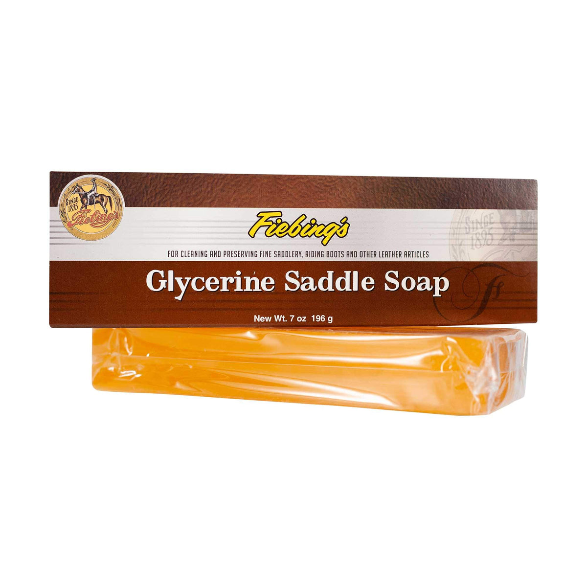 Savon Fiebing's pour cuir glycérine, barre 7oz nettoie et assouplit le cuir.