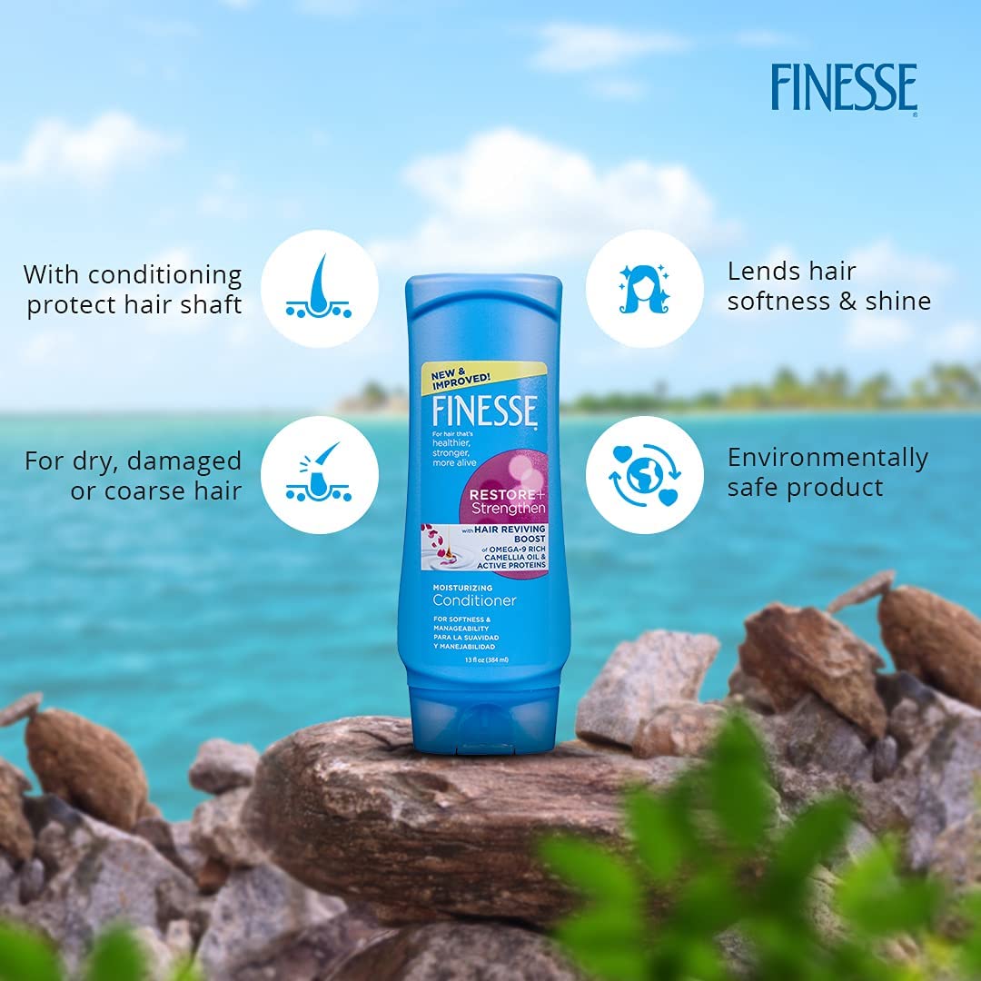 Finesse three-pack display emphasizes value and ongoing supply.