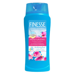 FINESSE Restore + Strengthen, bouteille visible, hydratation nourrissante pour cheveux secs.