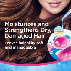FINESSE Restore + Strengthen, texture crème visible, douceur et démêlage facilité.