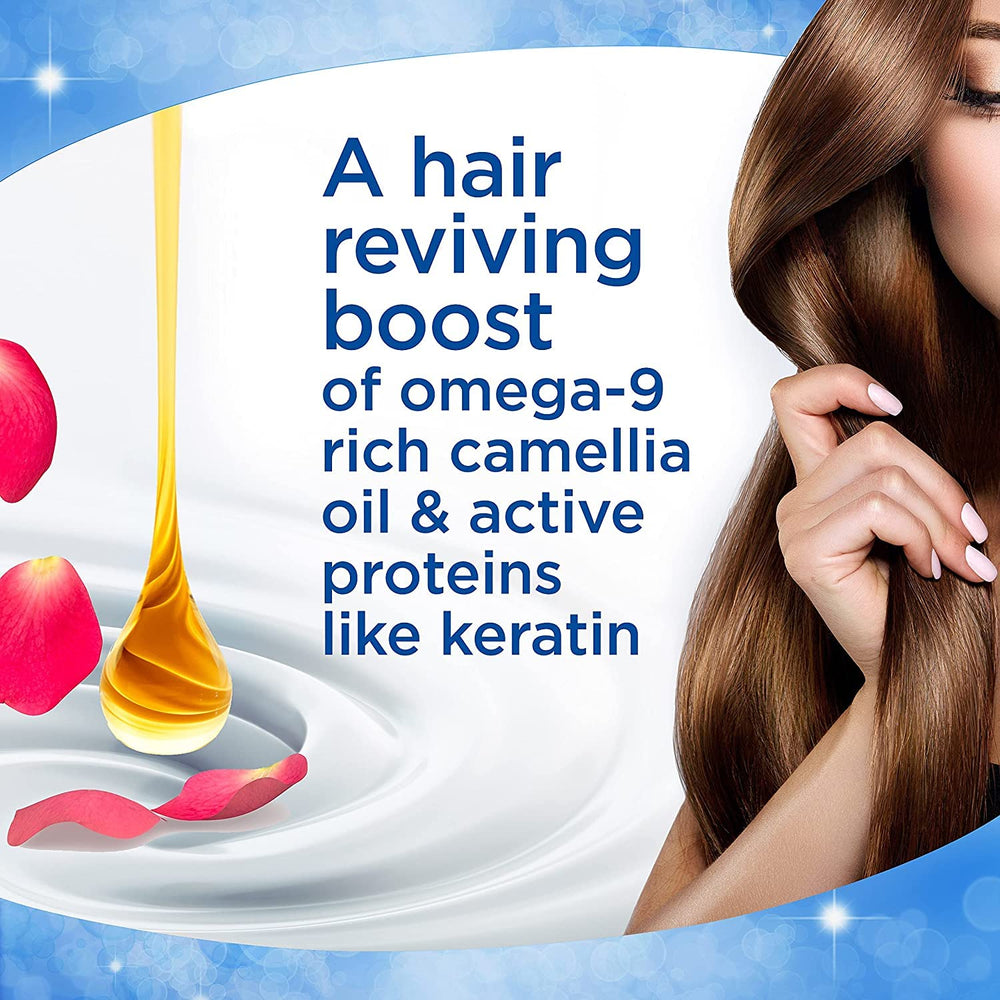 Finesse Restore: hydratation profonde pour cheveux secs et ternes.