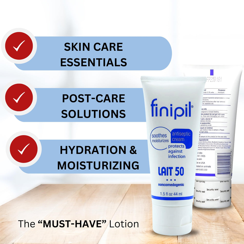 Finipil Lait 50 rafraîchissement immédiat sur la peau.