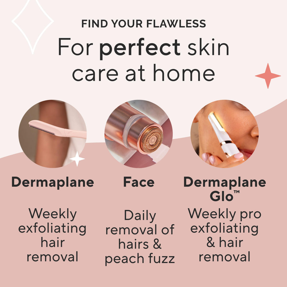 Idéal pour femmes et hommes recherchant une peau plus nette avec Dermaplane Glo Sonic
