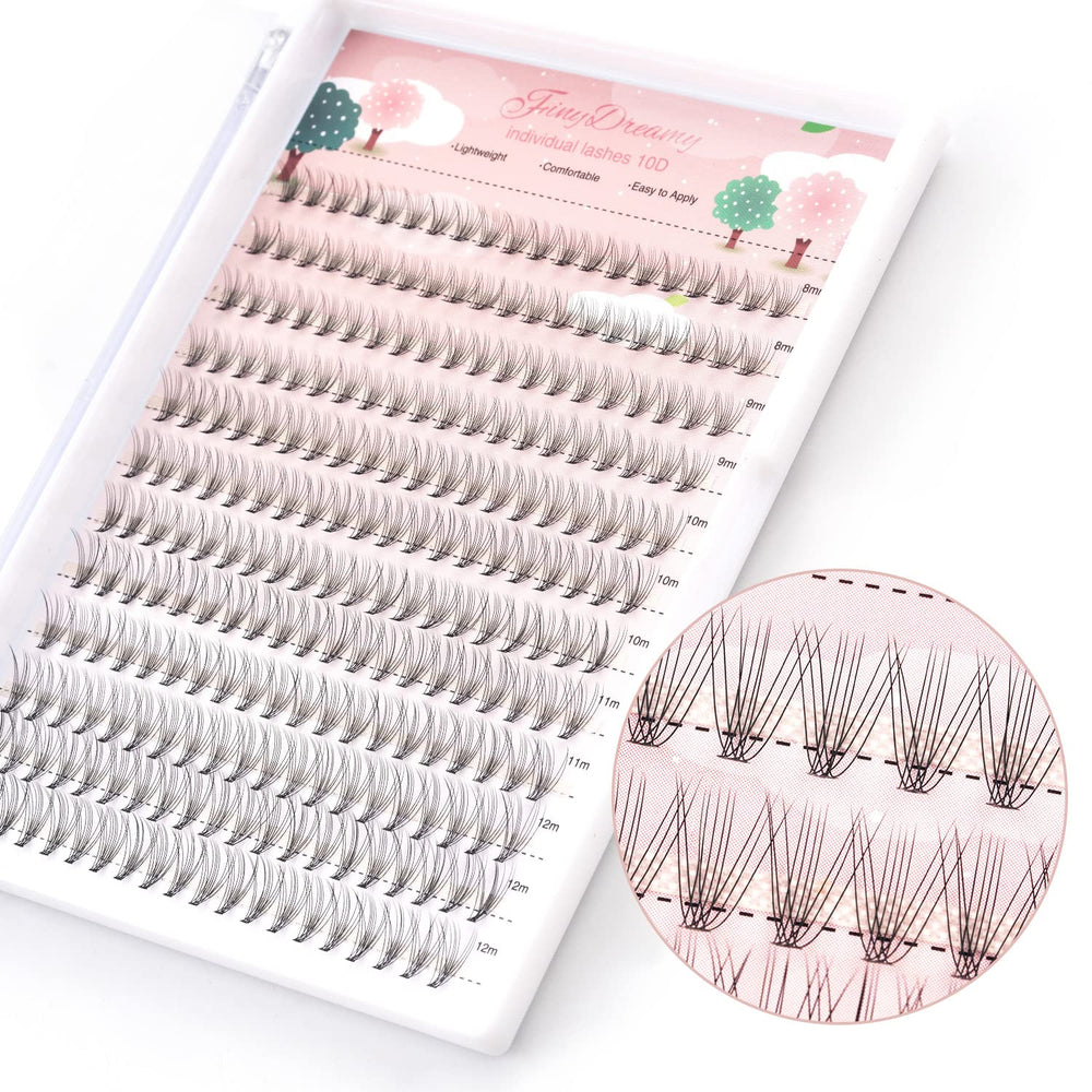 FinyDreamy emballage extensions 240 pièces, prêt à l’emploi pour un look naturel