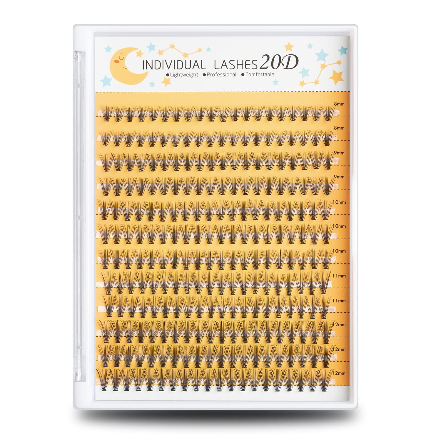 FinyDreamy extensions cils 240 pièces, rendu naturel sous les cils.