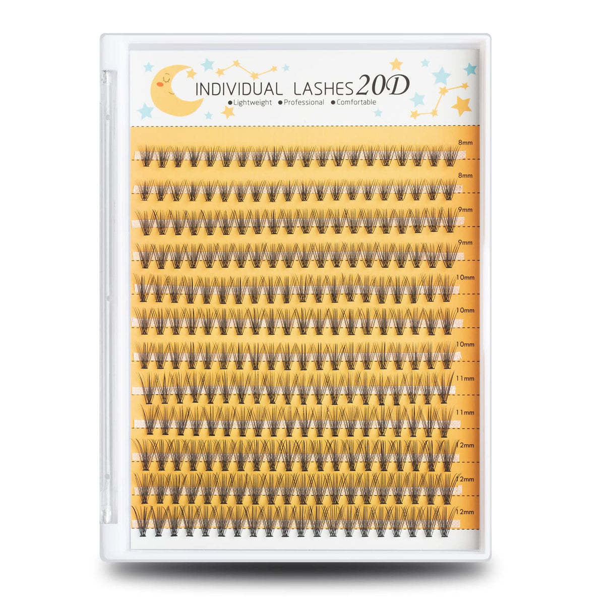 FinyDreamy extensions cils 240 pièces, rendu naturel sous les cils.