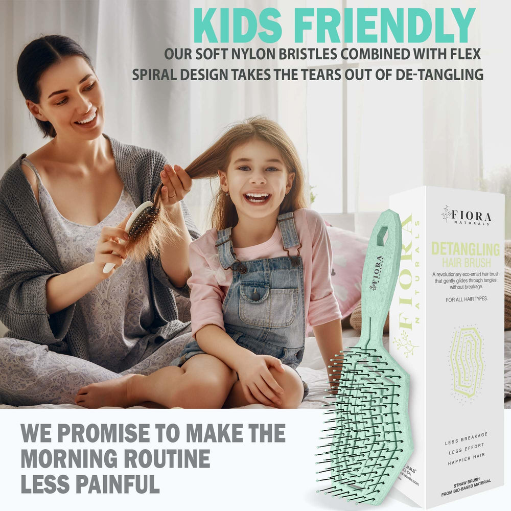 Brosse adaptée à tous types de cheveux, frisés et lisses