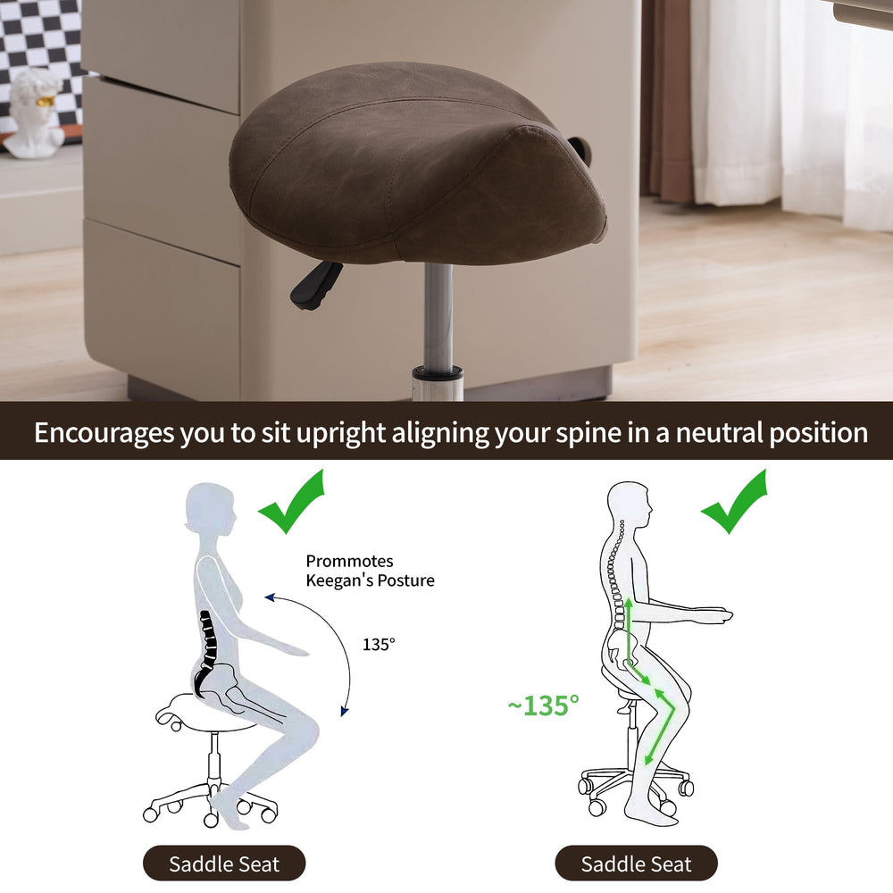Conception ergonomique FIRAVOE soutenant dos et hanches pour une posture naturelle.