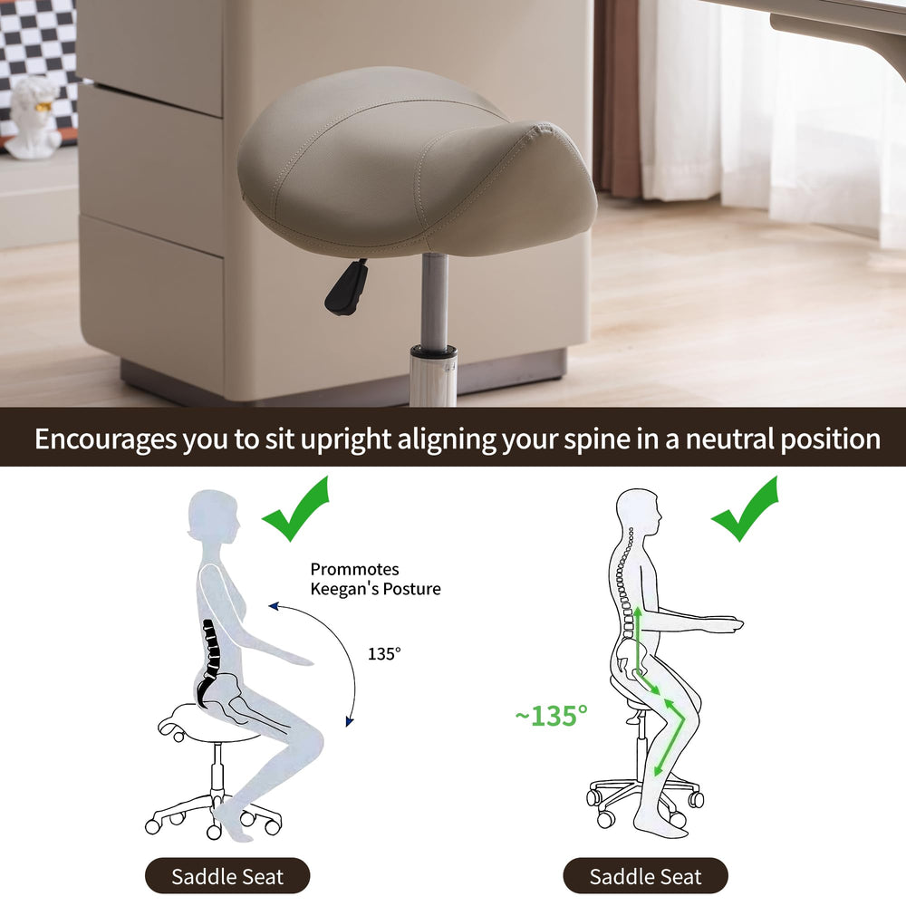 FIRAVOE assise en cuir PU et mousse dense pour confort durable