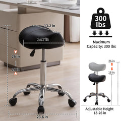 FIRAVOE tabouret selle rotation 360 — mobilité fluide sans bruit.