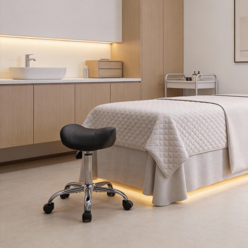 FIRAVOE tabouret selle usage clinique-laboratoire soutient les postes délicats.