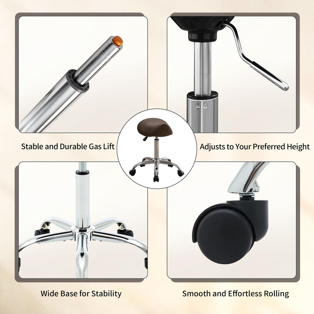 Utilisations professionnelles : salon, clinique et studio avec un siège polyvalent FIRAVOE.
